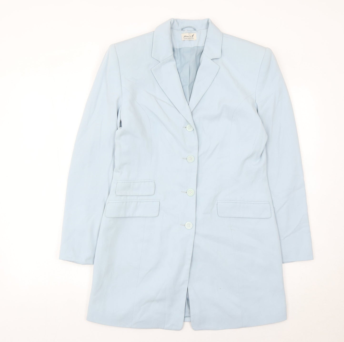 Miss H Update Women's Blue Size 8 Single-Breasted Blazer Jacket