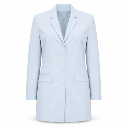 Miss H Update Women's Blue Size 8 Single-Breasted Blazer Jacket