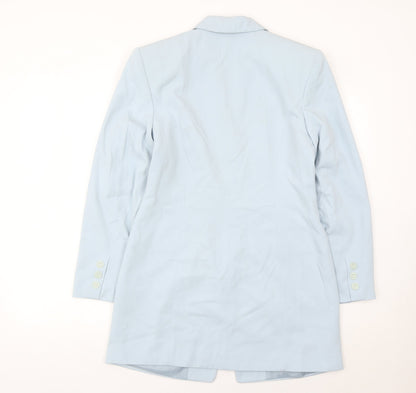 Miss H Update Women's Blue Size 8 Single-Breasted Blazer Jacket