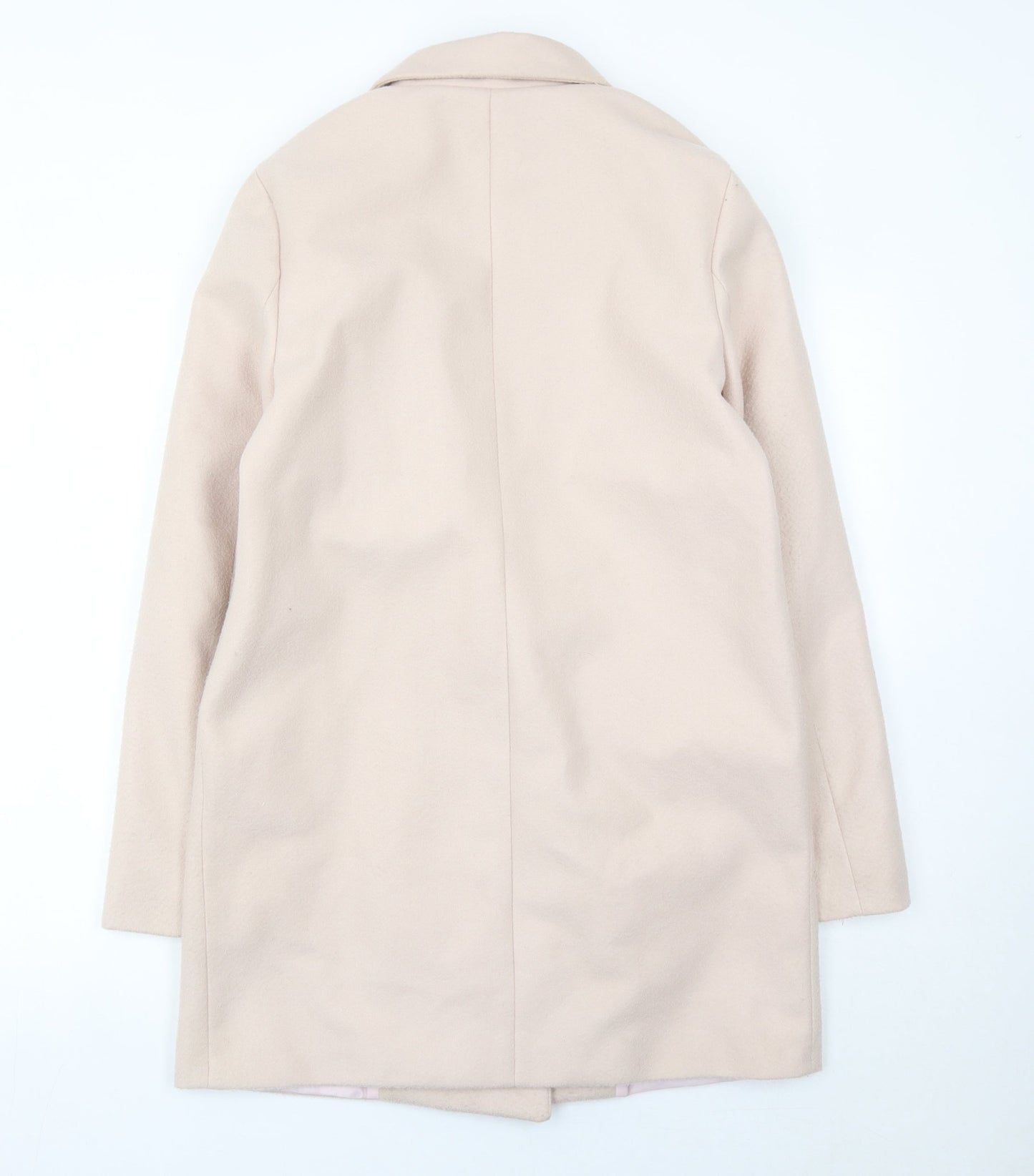 Uplander Women’s Beige Coat Size 12 Mid-Length Double Breasted