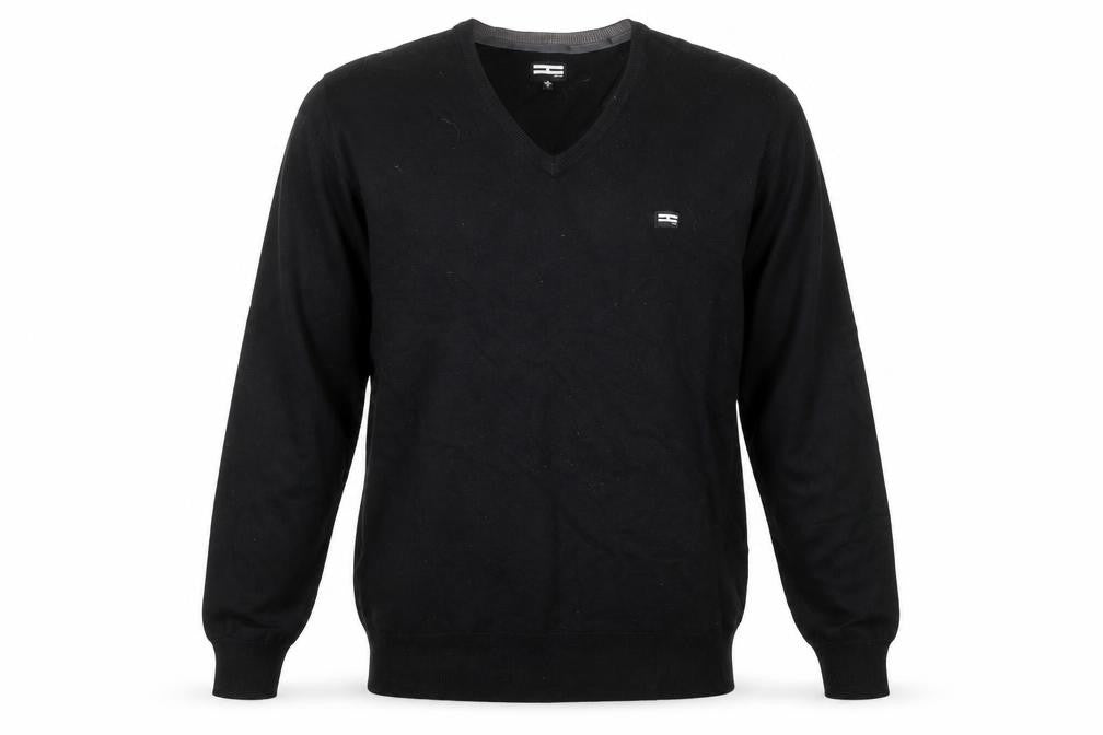 Mens UK Size XL Henleys Black Pullover Jumper