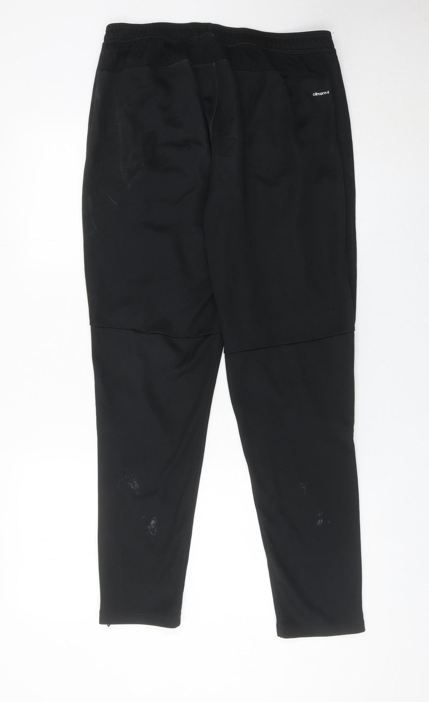 Adidas Men’s Black Jogger Trousers L Wrestling Logo Sportswear