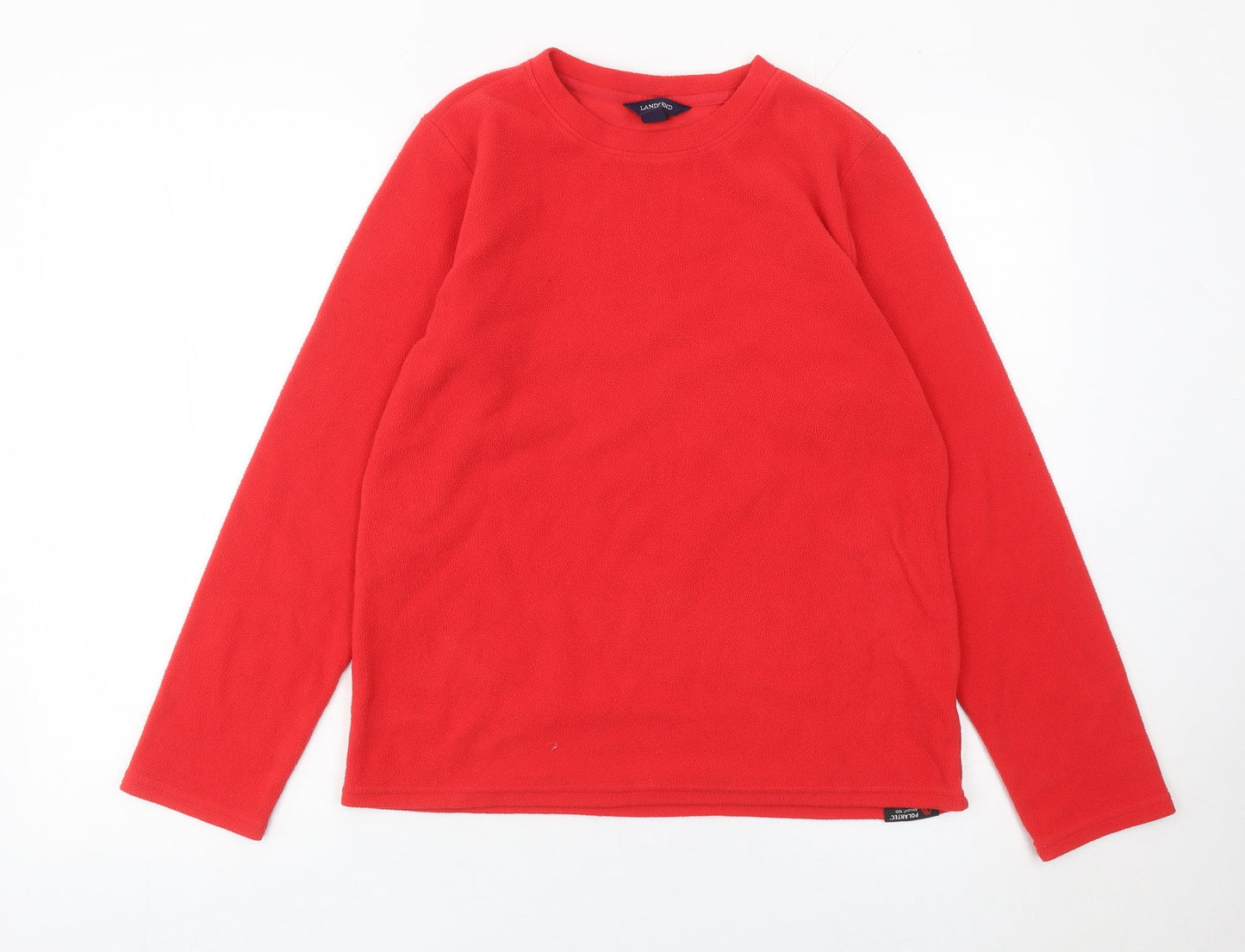 Mens UK Size M Lands' End Red Pullover Sweatshirt