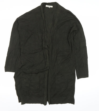 Pascale Women’s Black Cardigan Size 12 Long Sleeve Knit Pockets