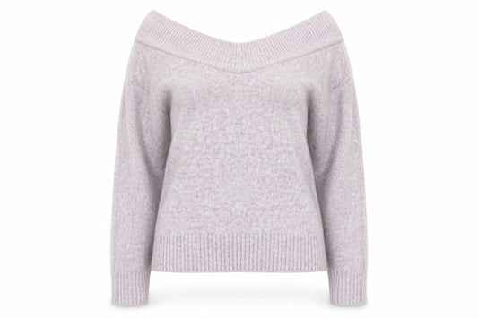 H&M Womens XS Purple V-Neck Wool Blend Knit Jumper Long Sleeve