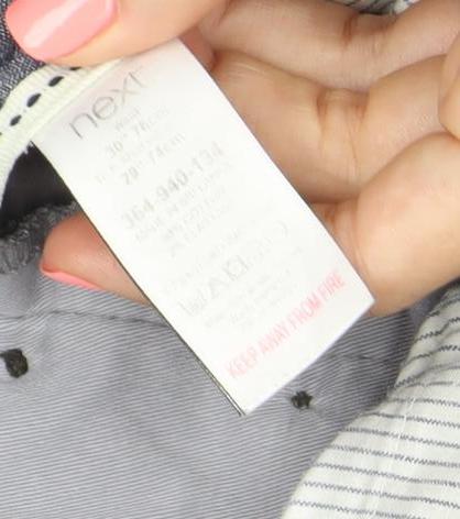 Next Mens Grey Skinny Chino Trousers 30W 30L Slim Fit