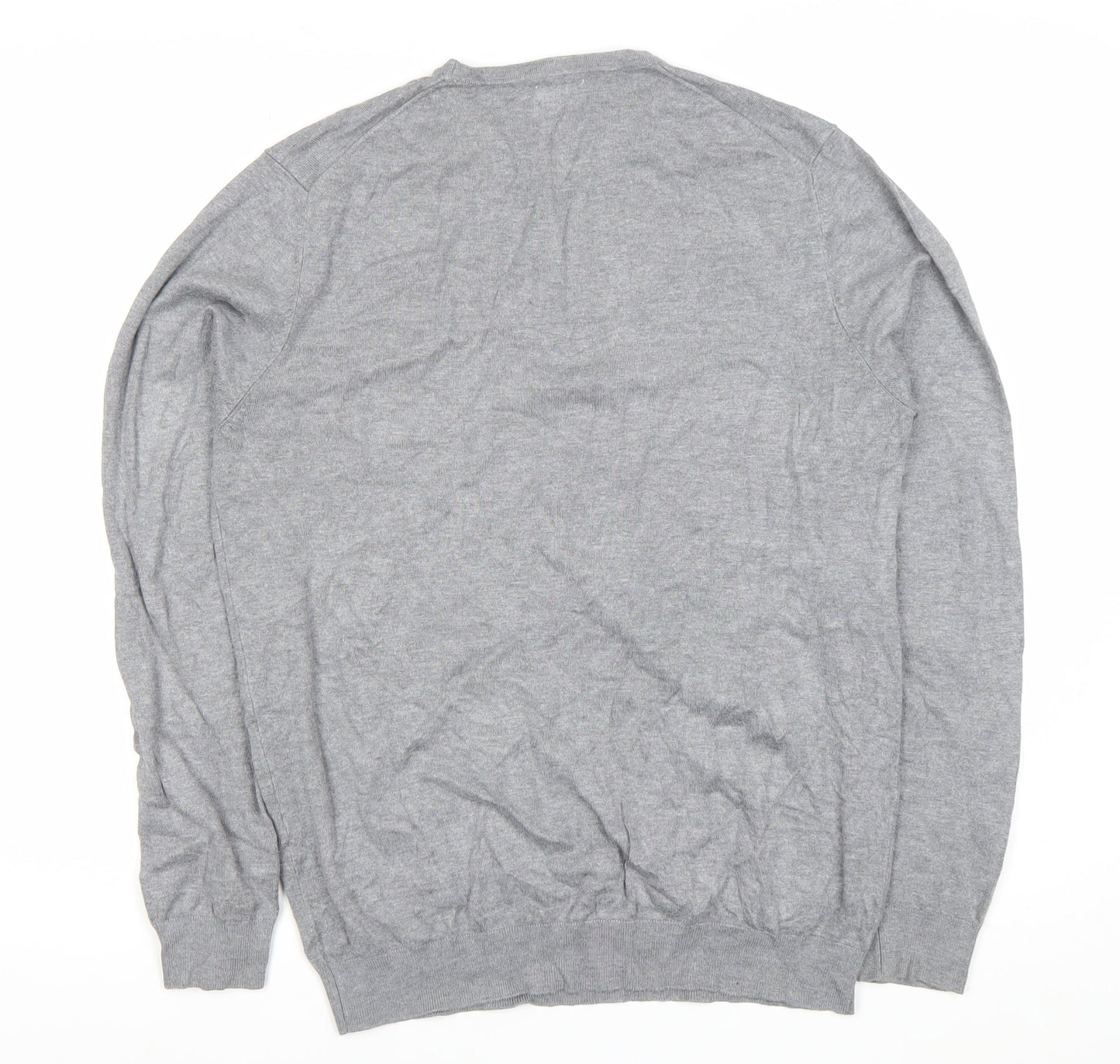 Zara Women Grey Viscose Knit Pullover Jumper Size 12