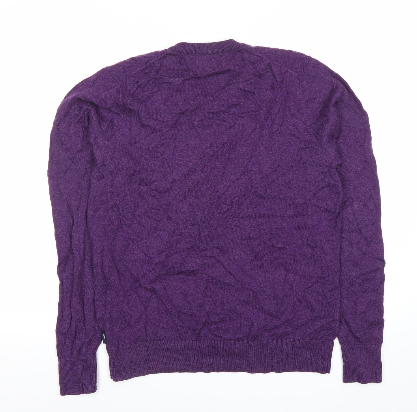 Paul Smith Men’s Purple Wool V-Neck Jumper Pullover Size M Regular Fit