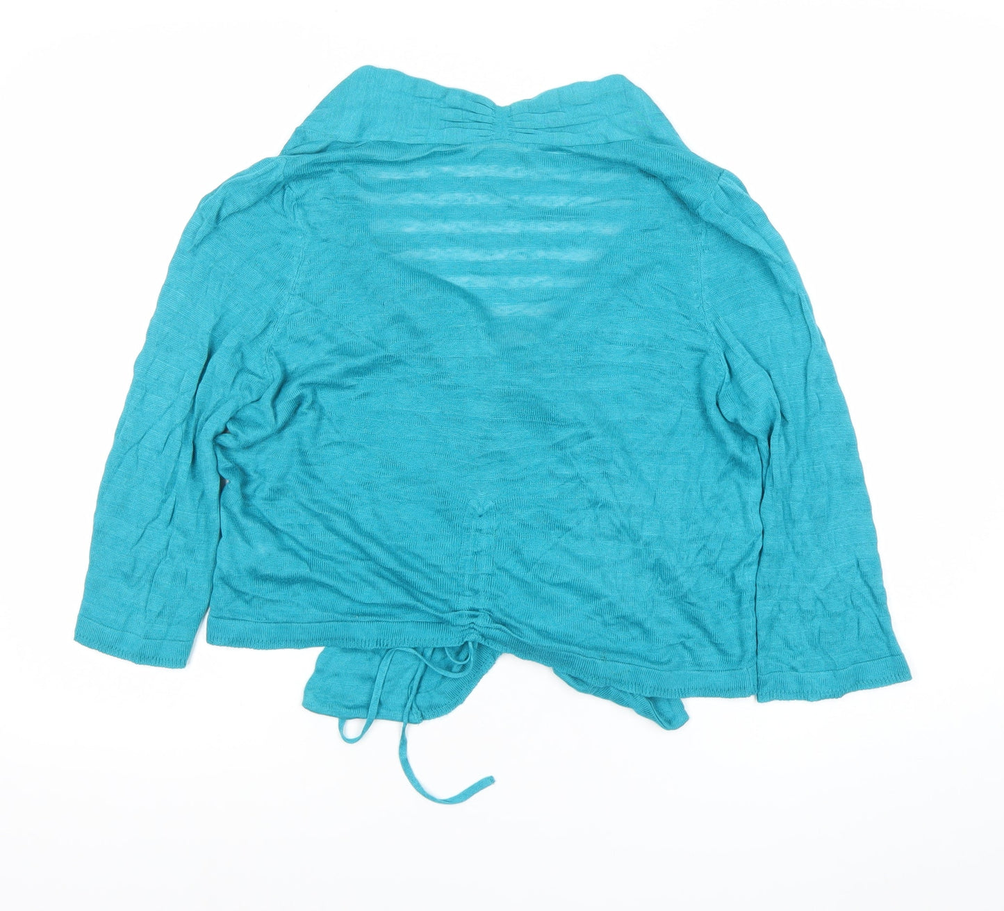 Marks and Spencer Women’s Blue Wrap Cardigan UK 12 Viscose Blend