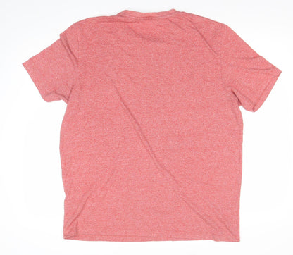 Next Men's Red XL Beach Graphic Crew Neck T-Shirt