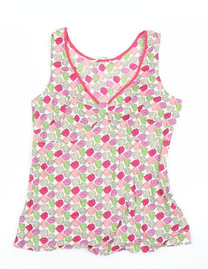 Boden Women’s Multicoloured Floral Cotton Tank Top Vest UK 12