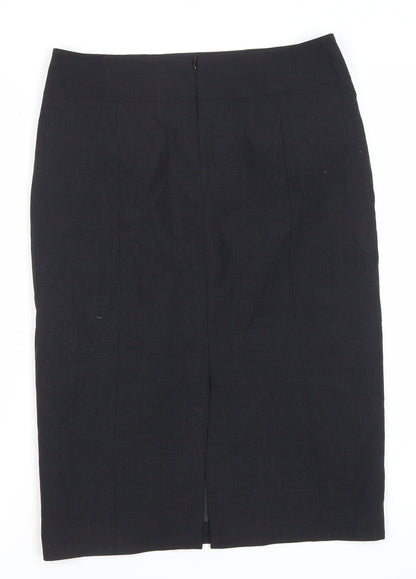 Austin Reed Womens Black Size 10 Pencil Skirt Knee Length Workwear