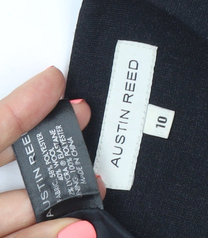 Austin Reed Womens Black Size 10 Pencil Skirt Knee Length Workwear