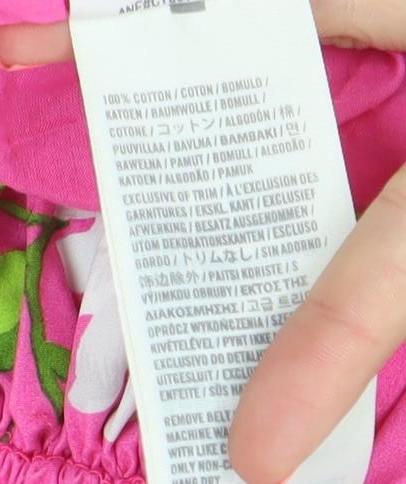 Abercrombie & Fitch Women’s Pink Floral Strapless Smocked Summer Dress Size M