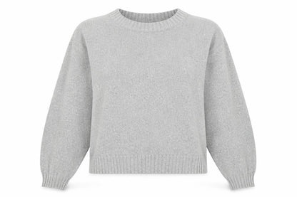 Hollister Womens Grey Crew Neck Pullover Jumper Small Wool Blend