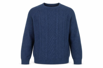 Mens UK Size 2XL Oak Valley Blue Pullover Jumper