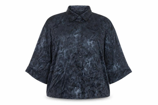 Tu Women Black Size 16 Satin Button-Up Blouse Collared 3/4 Sleeve