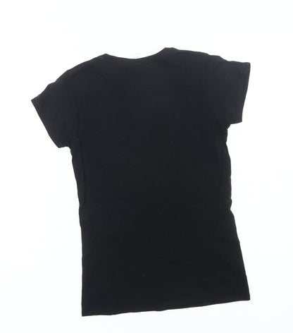 Gildan Womens Black M Movie Graphic Print Funny T-Shirt Cotton