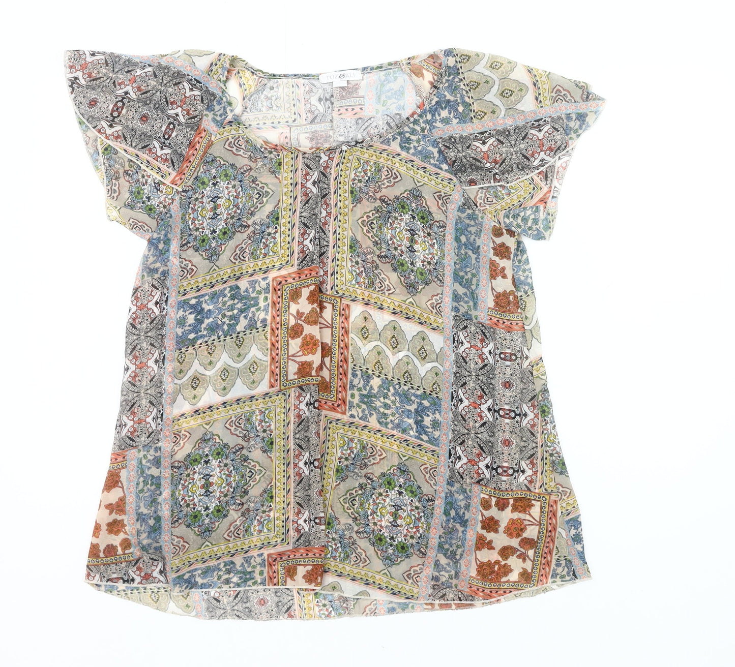 Roz & Ali Women’s Multicoloured Petite L Tunic Blouse Top
