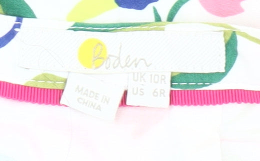 Boden Women’s Multicoloured Floral Cotton Pencil Skirt Size 10