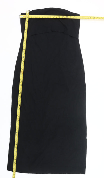 Marks and Spencer Women’s Black Strapless Sheath Dress Size 12
