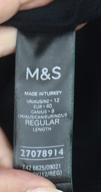 Marks and Spencer Women’s Black Strapless Sheath Dress Size 12