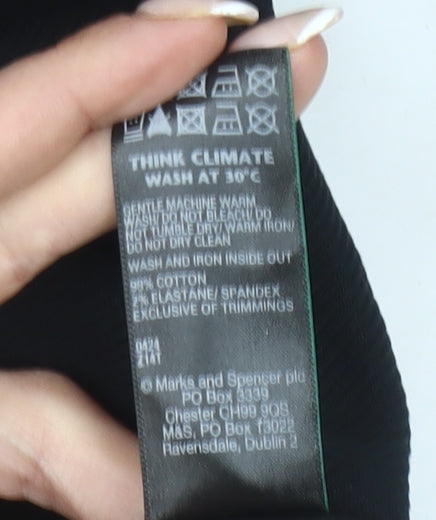 Marks and Spencer Women’s Black Strapless Sheath Dress Size 12