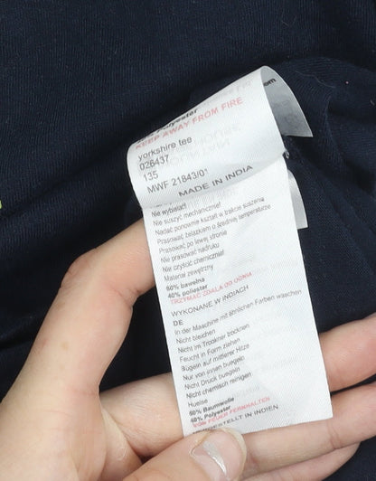 Mountain Warehouse Men's XL Blue Yorkshire Graphic T-Shirt UV Protection