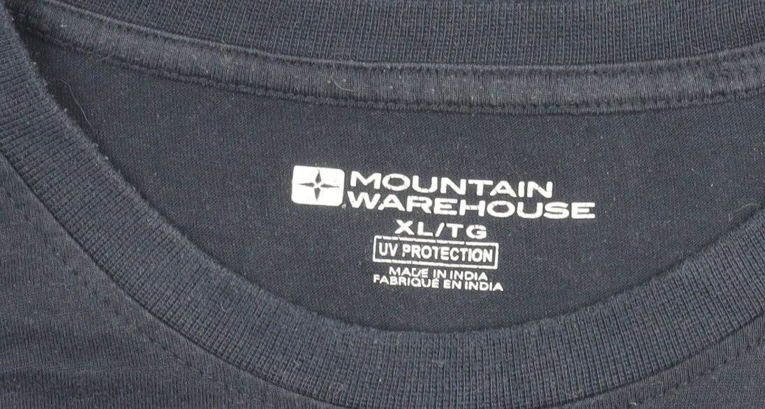 Mountain Warehouse Men's XL Blue Yorkshire Graphic T-Shirt UV Protection