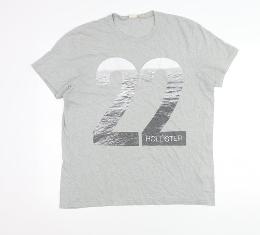 Mens UK Size XL Hollister Grey  T-Shirt