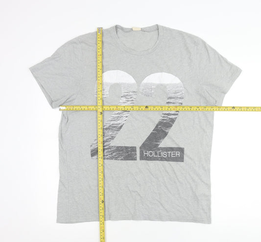 Mens UK Size XL Hollister Grey  T-Shirt