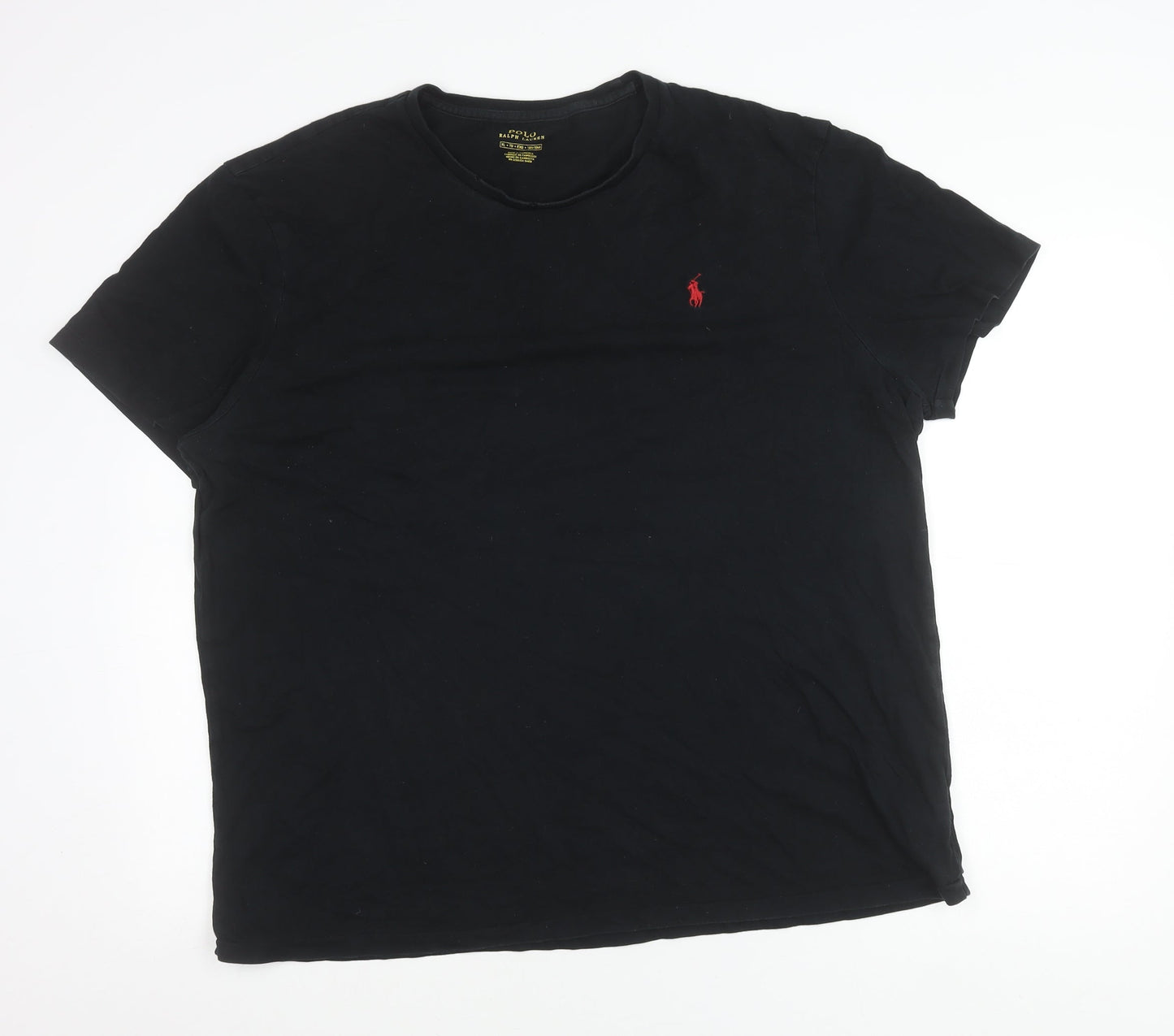 Ralph Lauren Mens Black XL Polo Logo Crew Neck Cotton T-Shirt