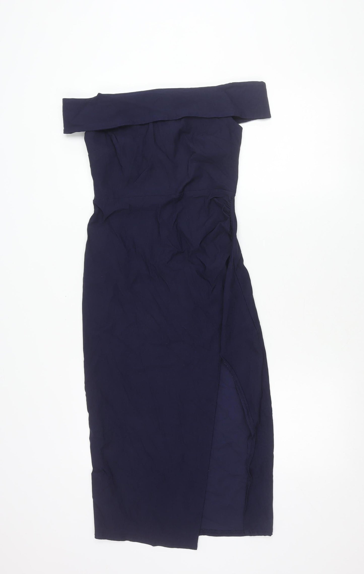 True Violet Women's Blue Size 10 Off Shoulder Bodycon Dress