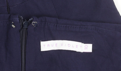 True Violet Women's Blue Size 10 Off Shoulder Bodycon Dress