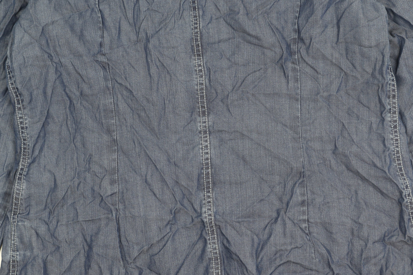 Damsel in a Dress Women’s Blue Lyocell Button-Up Shirt Size 12