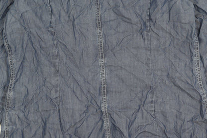 Damsel in a Dress Women’s Blue Lyocell Button-Up Shirt Size 12