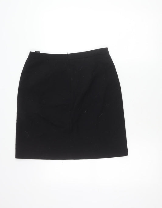 Marks and Spencer Womens Black Size 12 Pencil Skirt Workwear
