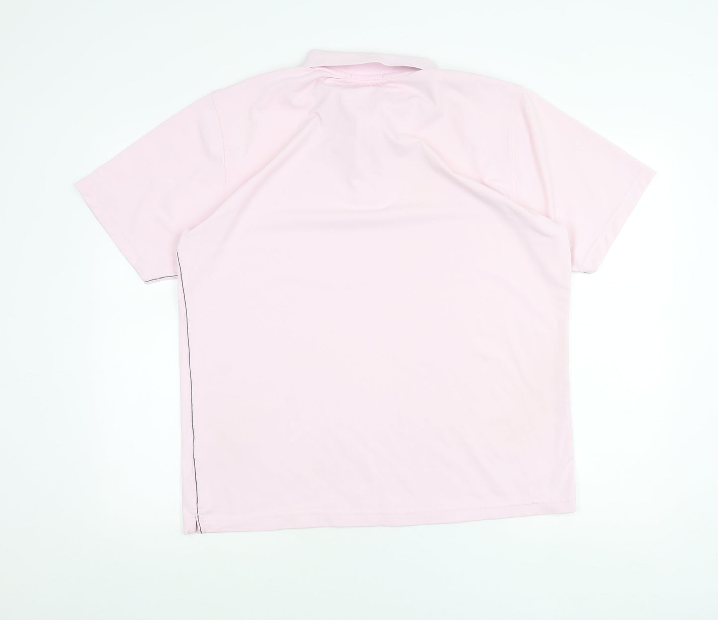 Calvin Klein Men’s Pink Polo Shirt L Short Sleeve Golf Polyester