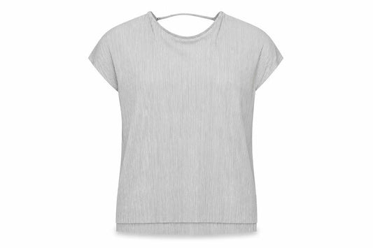 Apricot Women’s Silver Size 12 Round Neck Short Sleeve Top