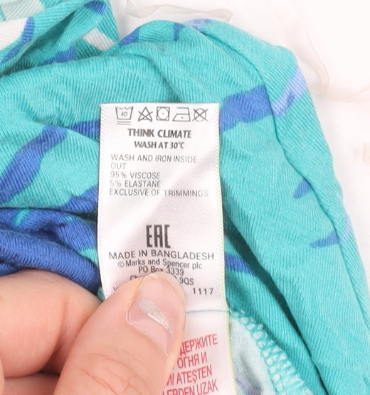 Marks and Spencer Womens Tropical Multicoloured A-Line Dress Size 12