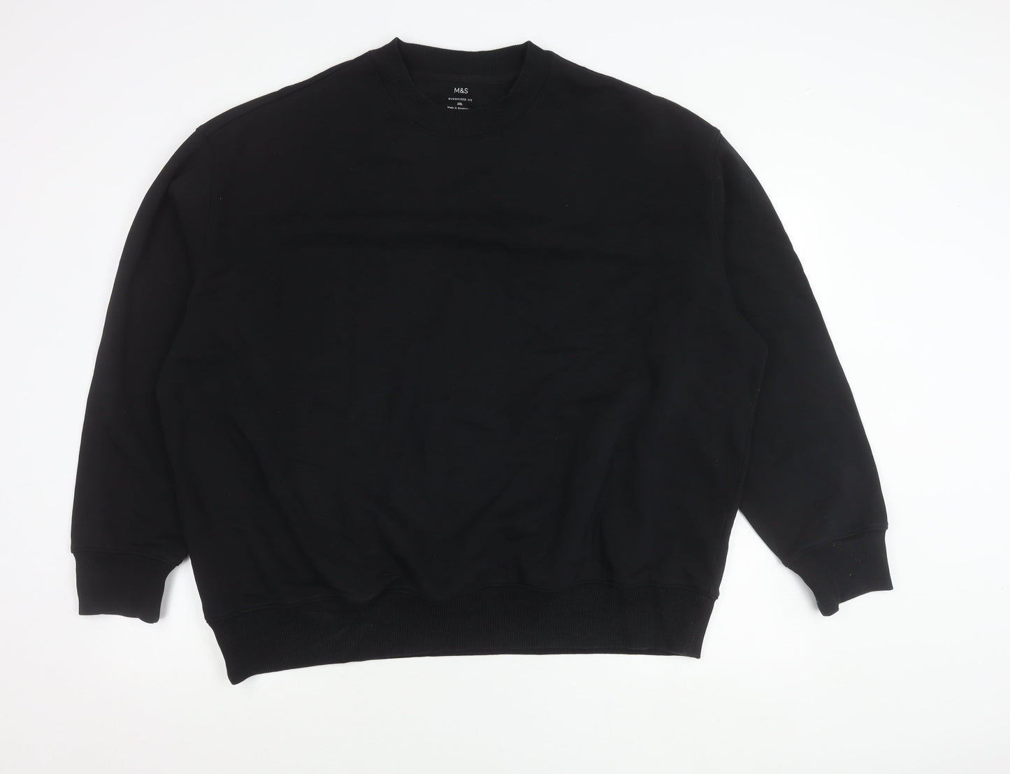 Marks and Spencer Womens Black 2XL Oversized Fit Sweatshirt