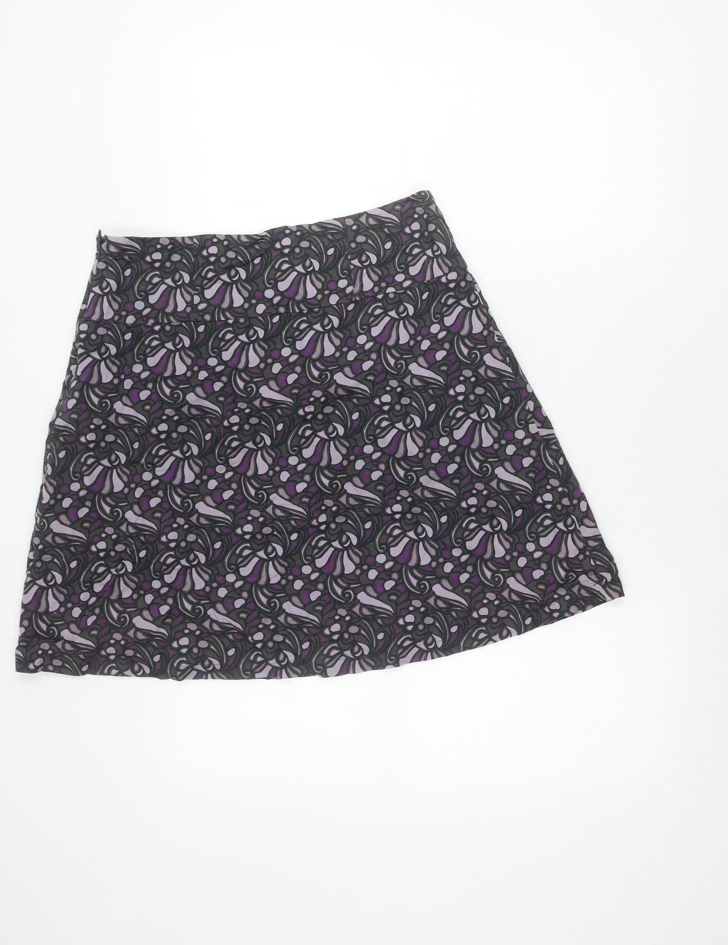 Part Two Women's Multicoloured Floral A-Line Cotton Skirt Size 12