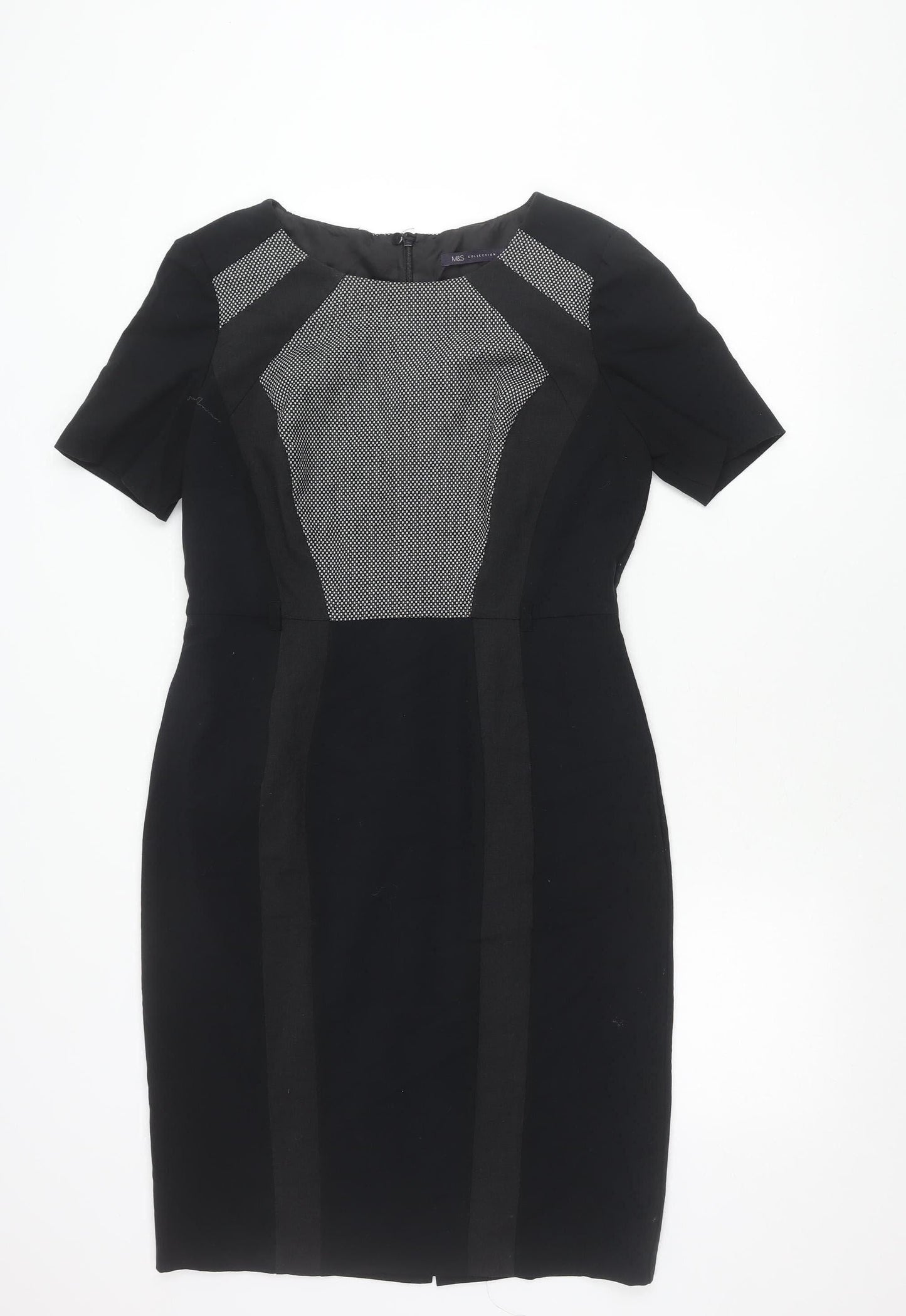 Marks and Spencer Women’s Black Sheath Dress Size 12 Workwear