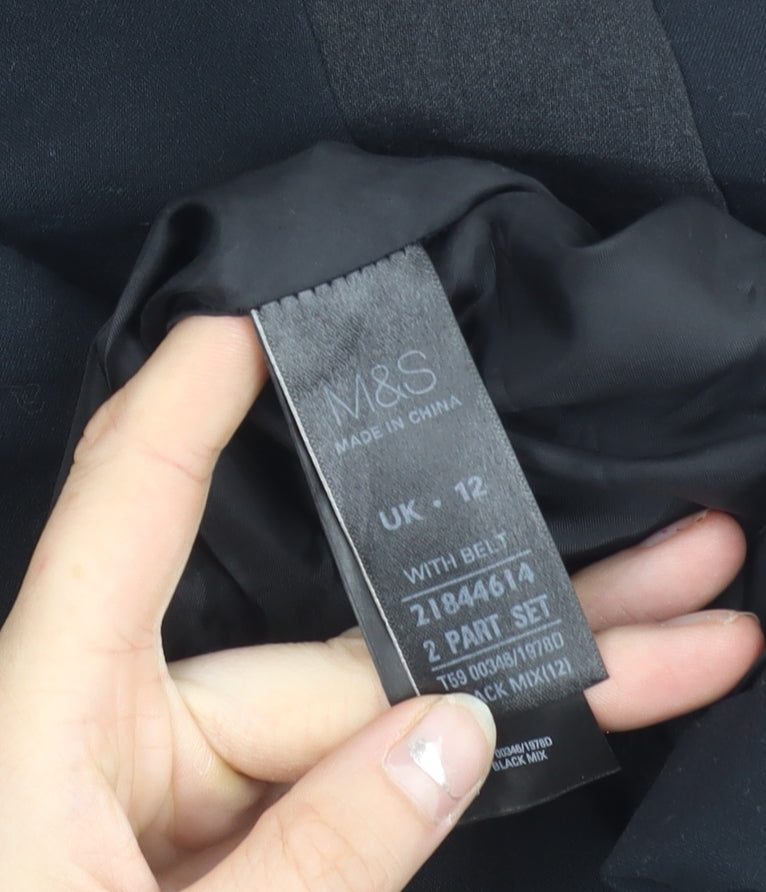 Marks and Spencer Women’s Black Sheath Dress Size 12 Workwear