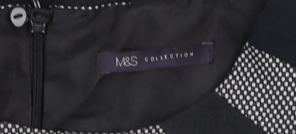 Marks and Spencer Women’s Black Sheath Dress Size 12 Workwear