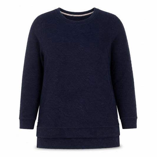 Next Women’s Navy Blue Tunic Sweatshirt UK 12 Regular Fit Cotton Blend