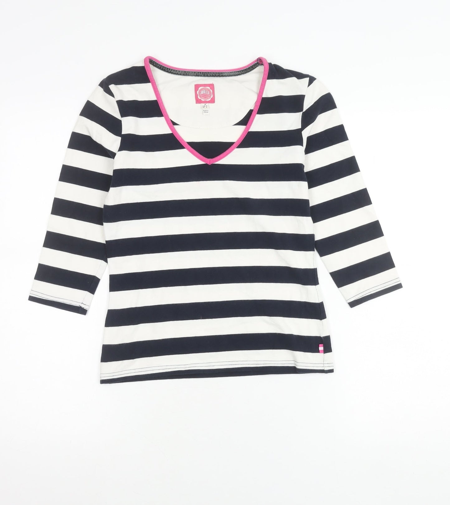 Womens UK Size 10 Joules Blue Basic T-Shirt