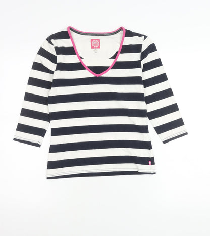 Womens UK Size 10 Joules Blue Basic T-Shirt