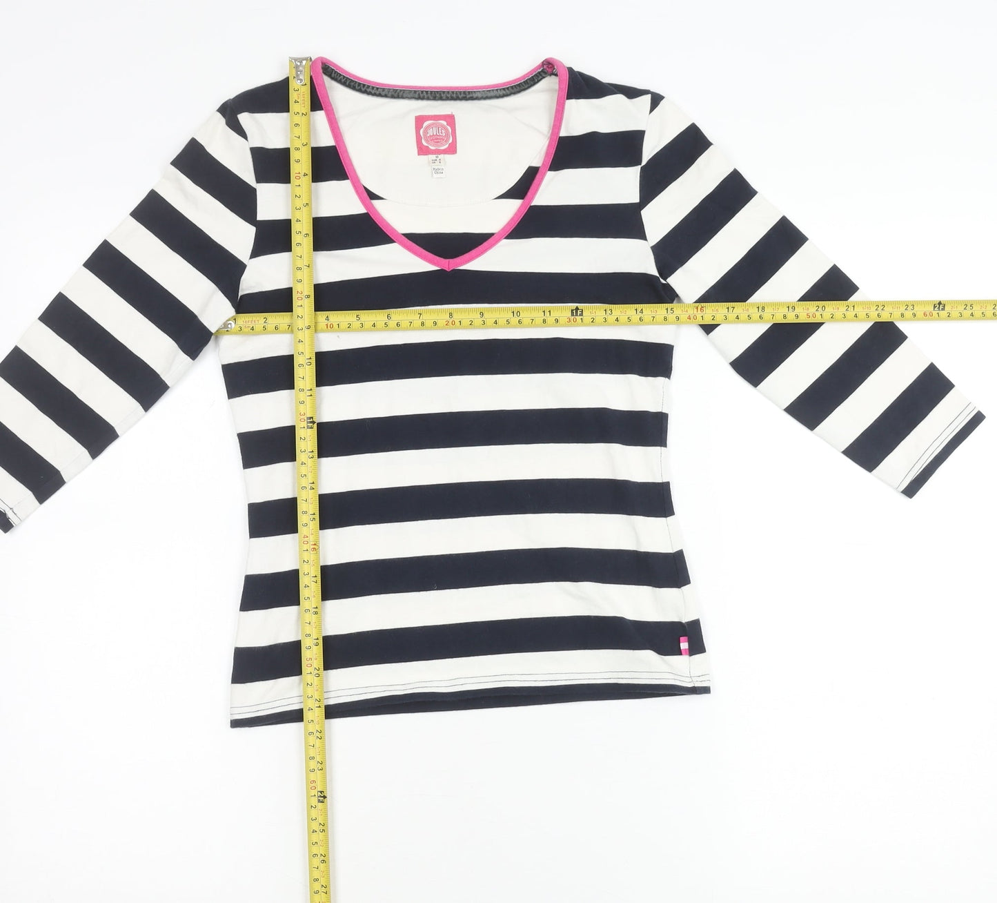 Womens UK Size 10 Joules Blue Basic T-Shirt