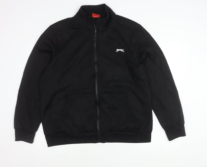 Slazenger Mens Black XL Full Zip Track Jacket Casual Sportswear
